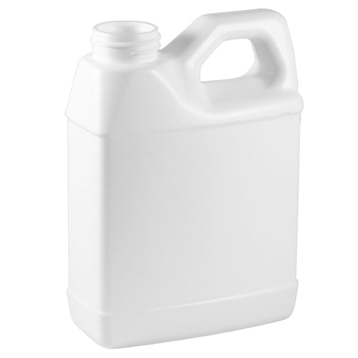 16 oz. White HDPE Plastic F-Style Bottle (33-400)