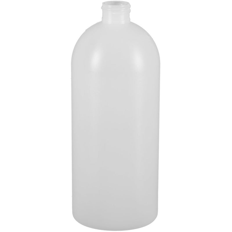 32 oz. Natural HDPE Plastic Bullet (Cosmo Round) Bottles (28-410)