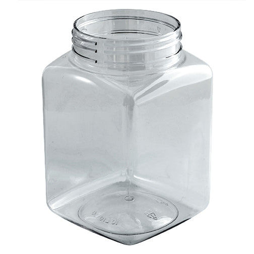 17 oz. Clear PET Square Plastic Jar