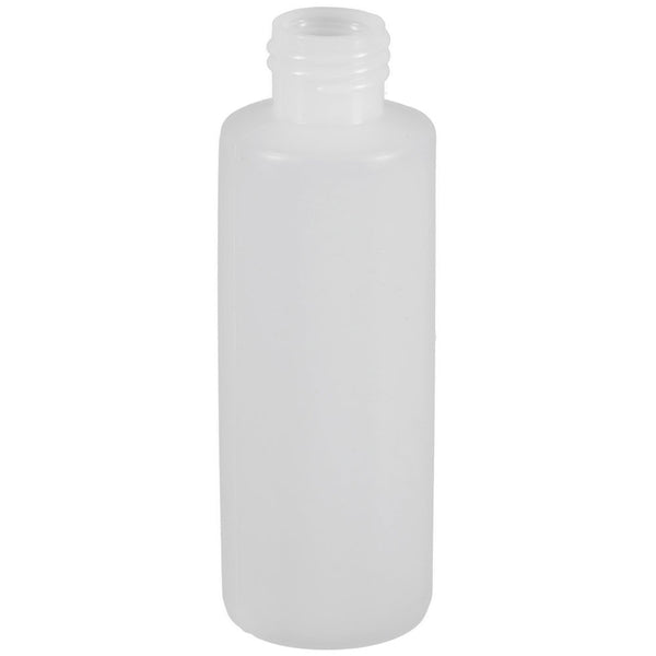 4 oz. Natural HDPE Plastic Cylinder Bottles (24-410)