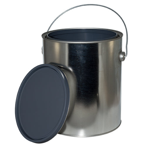 1 Gallon Metal Paint Cans, Lined w/Ears (Bails and Lids included)
