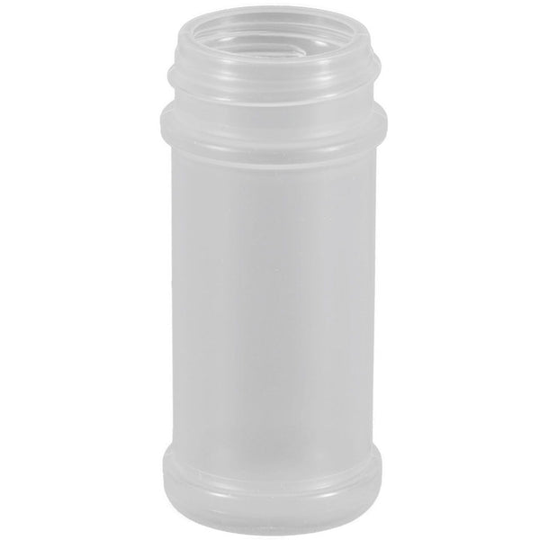 3.5 oz. Natural PP Plastic Spice Bottles (43-485) - Empty