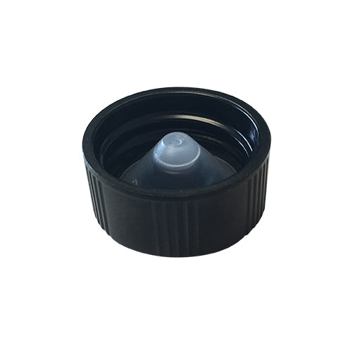 20-400 Black Phenolic Caps w/ Poly-Seal Cone Liner (Inside)