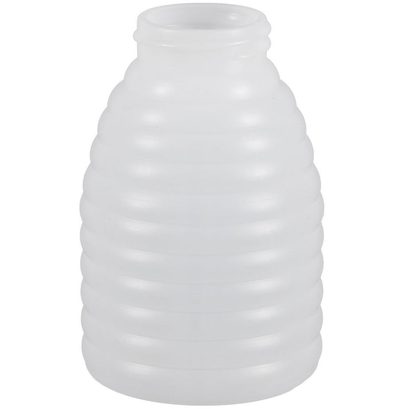 8 oz. Natural HDPE Beehive Plastic Honey Bottles (38-400)