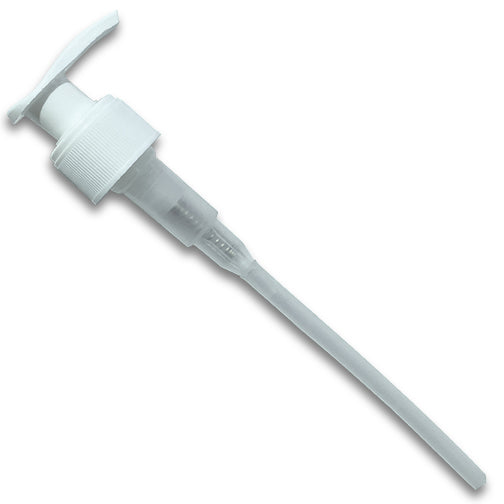 24-410 White, Twist-Lock Pump with 7.5" Dip Tube
