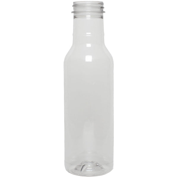 12 oz. Clear PET Plastic Sauce Bottles (38-400)