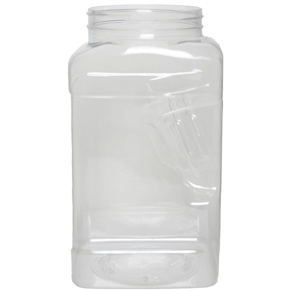 120 oz. Clear PET Square Plastic Spice Bottles (110-400)
