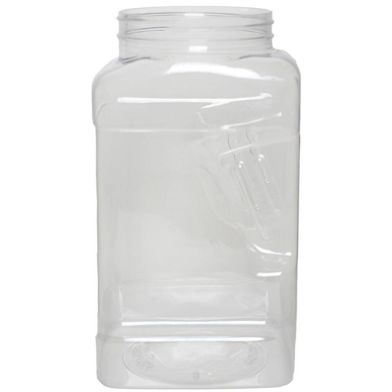 120 oz. Clear PET Square Plastic Spice Bottles (110-400)