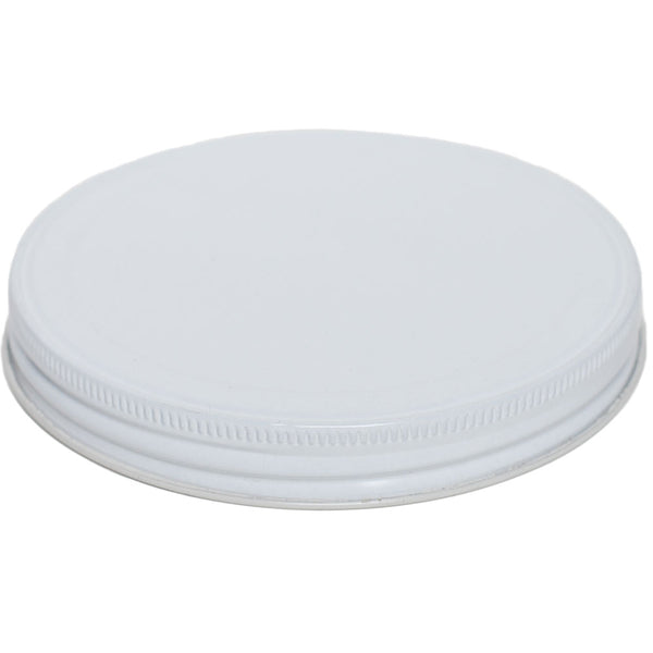 110-400 White Metal Caps w/ Plastisol Liner