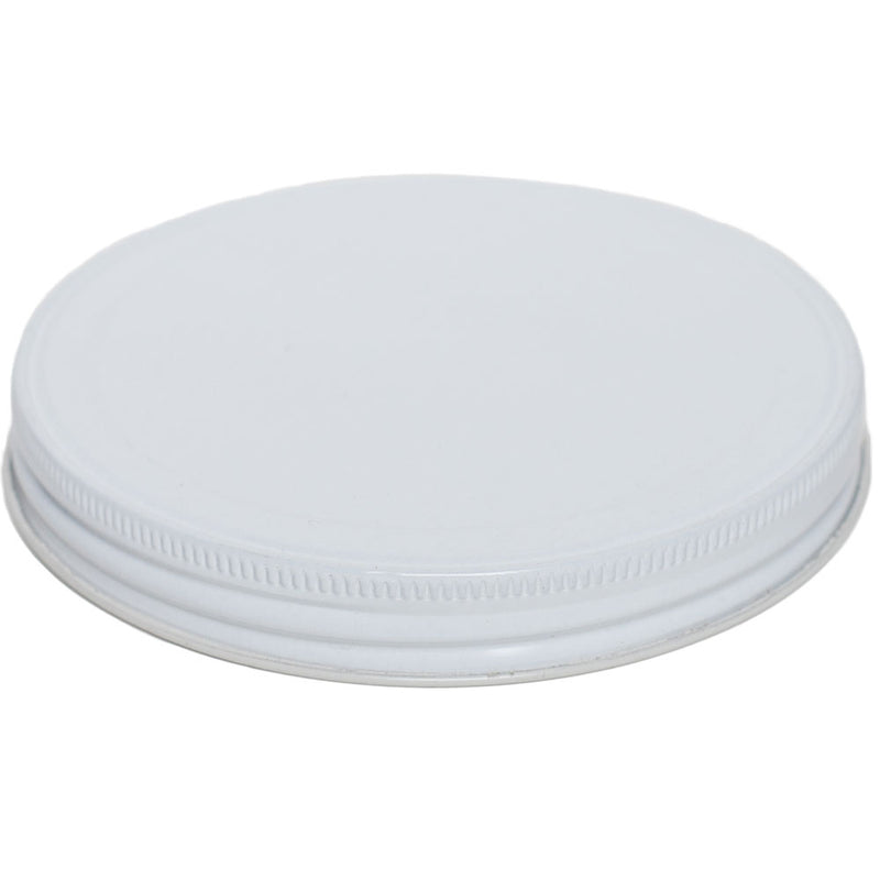 110-400 White Metal Caps w/ Plastisol Liner