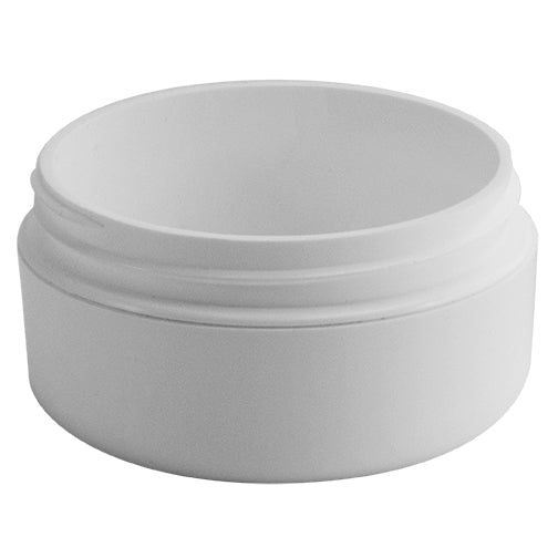 2 oz. White, Double Wall, Round Base, PP Plastic Jars (70-400)