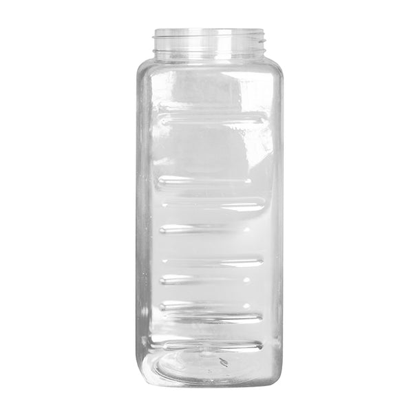 33 oz. Clear PET Square Plastic Spice Bottles
