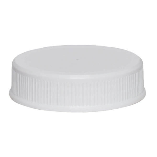 63-485 White Ribbed Caps w/ PS-22 Pressure Seal Liner