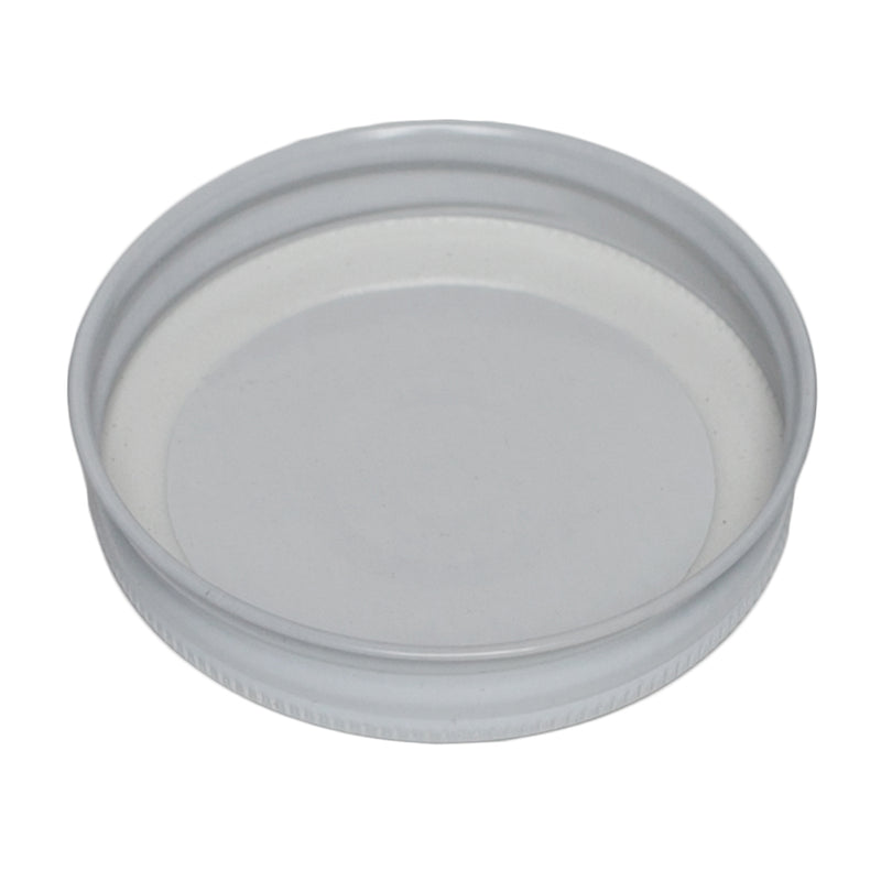 70G-450 White Metal Caps w/ Plastisol Liner (Inside)