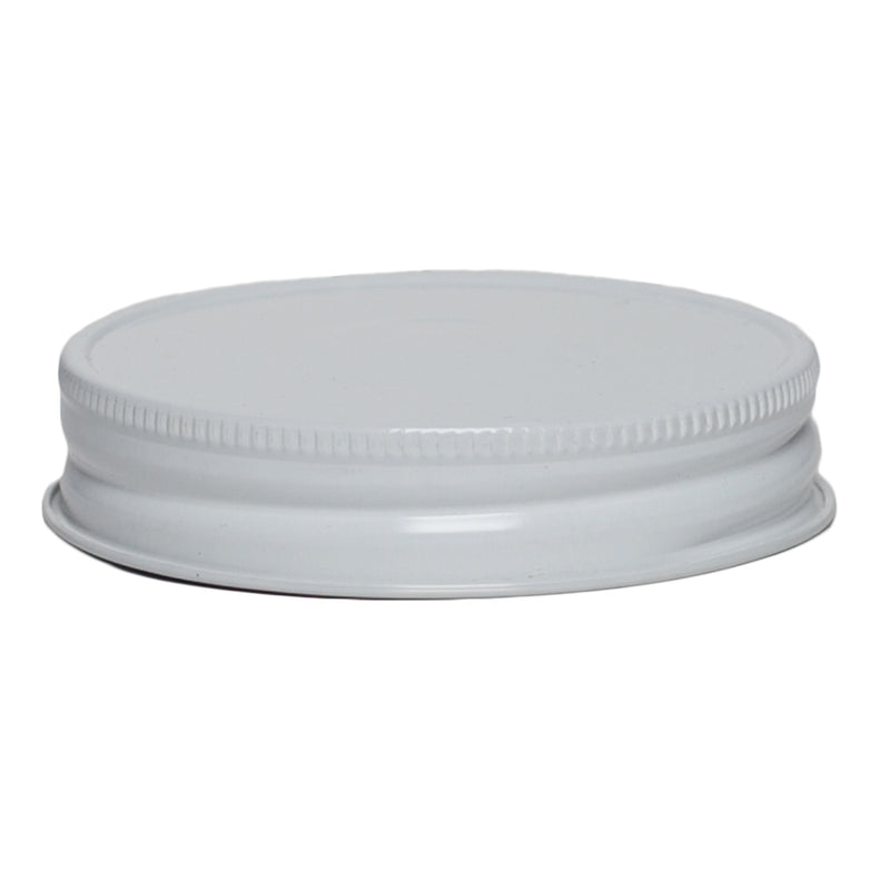 70G-450 White Metal Caps w/ Plastisol Liner