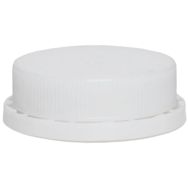 38-400 White Lined Dairy Caps w/ F-217 Sureseal Foam Liner (top)