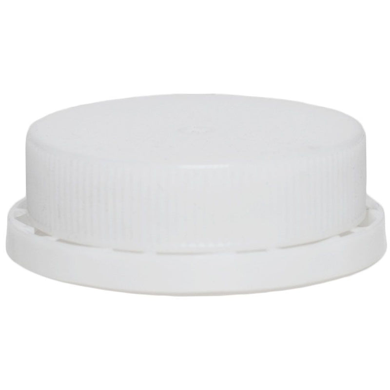 38-400 White Lined Dairy Caps w/ F-217 Sureseal Foam Liner (top)