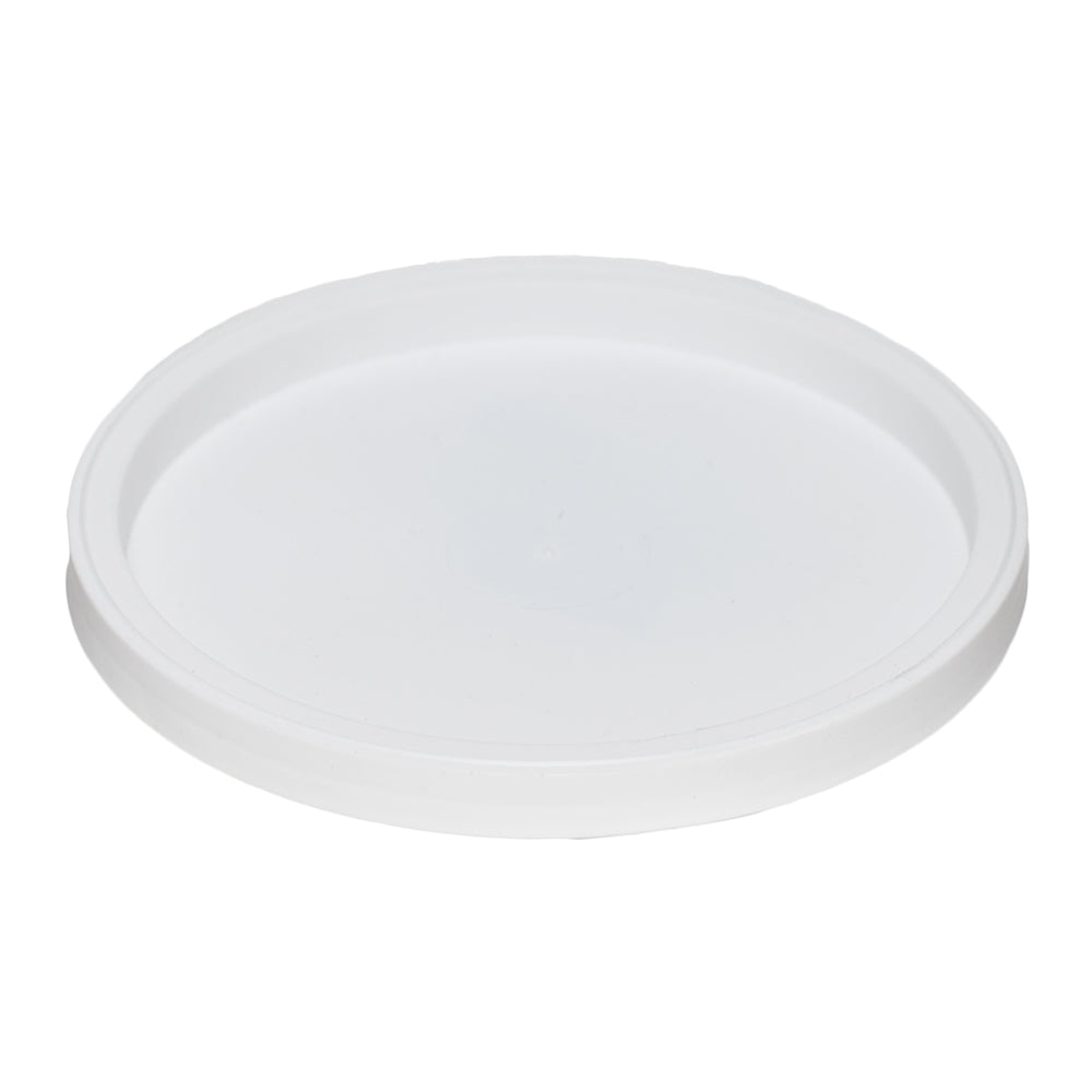 White Recessed Freezer Safe LLDPE Plastic Tub Lids (L410)