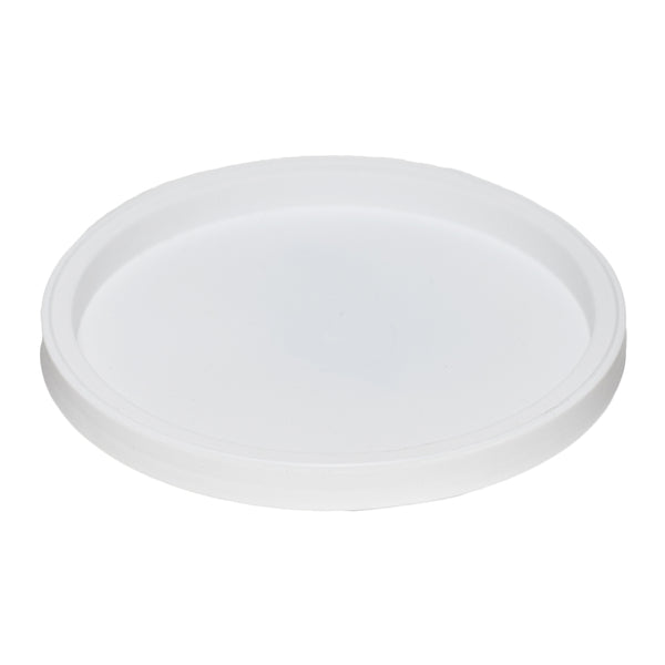 White LLDPE Plastic Recessed Tub Lids, L410