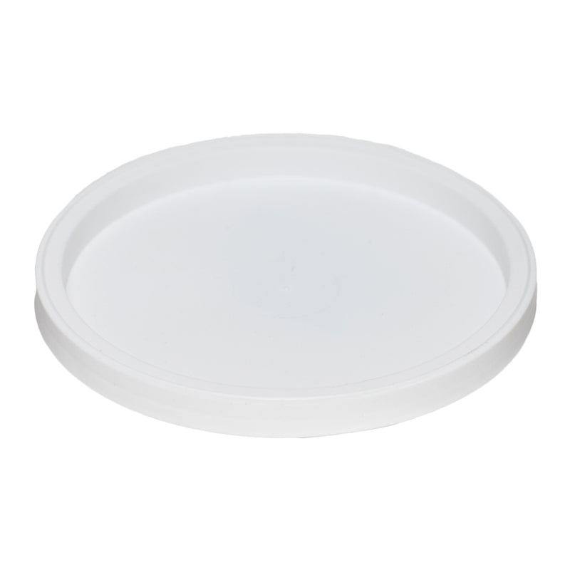 White LLDPE Plastic Recessed Tub Lids, L410