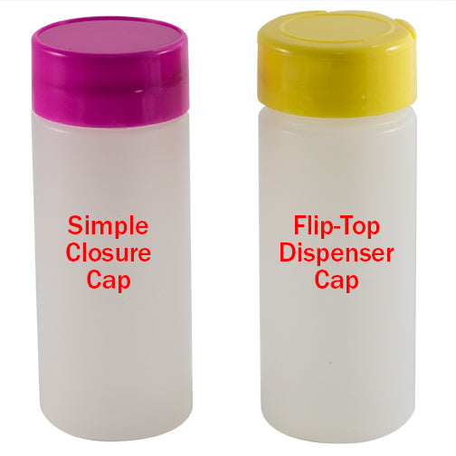 4 oz. Natural HDPE Spice/Cylinder Bottle (43-485)
