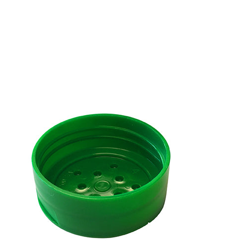 43-485 Green Spice Caps, Flip Top - Sift, .125 Holes (Inside)