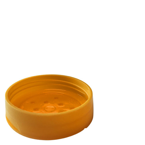 48-485 Yellow, Spice Caps, Flip-Top - Sift, Linerless, with 10 Holes (.200")
