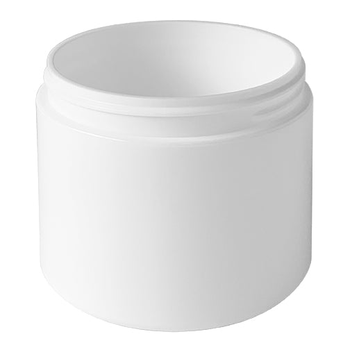 4 oz. White PP Plastic Double Wall Jars, Straight Base (70-400)