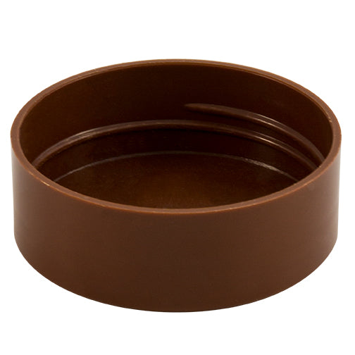 63mm (63-485) Brown Polypropylene (PP) Plastic Spice Caps (Unlined)