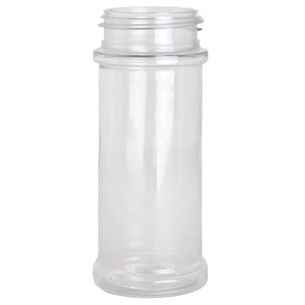 8.4 oz. Clear PET Plastic Spice Bottles, 53mm (53-485)