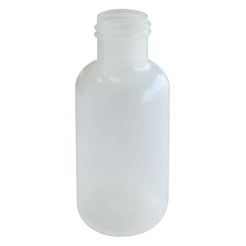 1/2 oz. Natural LDPE Plastic Boston Round Bottles (15-415)