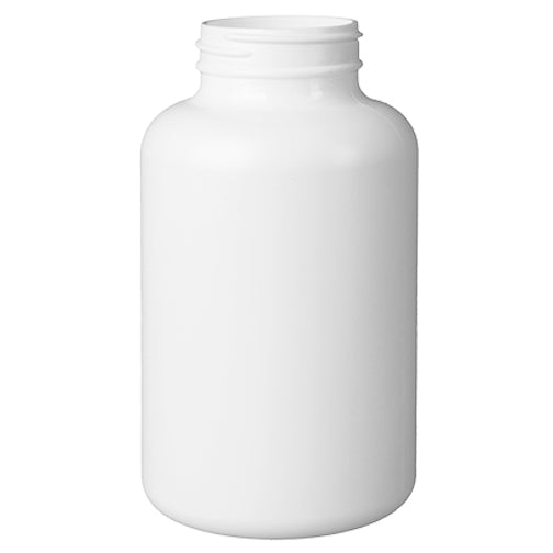 400 cc White HDPE Plastic Packer Bottles (4-400)