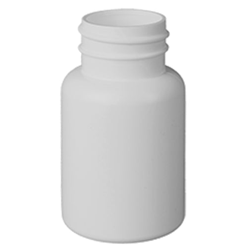 75 cc White HDPE Plastic Packer Bottles (33-400)