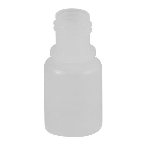 1/4 oz. Natural LDPE Plastic Boston Round Bottles (15-415)