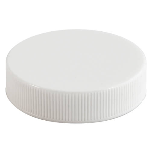 45-400 White Ribbed Caps w/ PS-22 Pressure Seal Liner