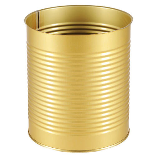 603 x 700 Gold Enamel Metal Food Can #10