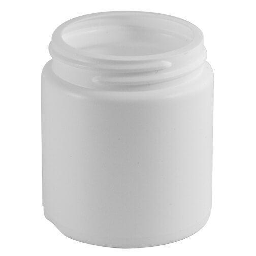 4 oz White HDPE Plastic Jar (53-400)